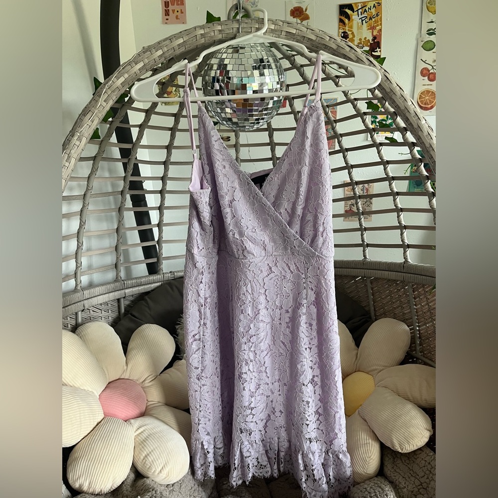lavander lace dress